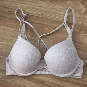 VSPINK strappy back front close push up bra